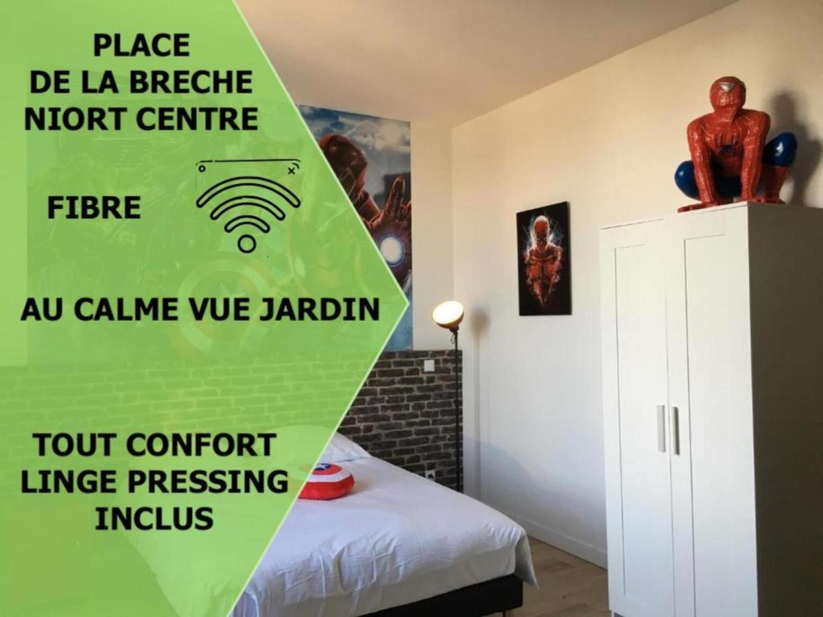 شقة Le Marvel Centre La Breche Wifi Vue Jardin نيورْ المظهر الخارجي الصورة
